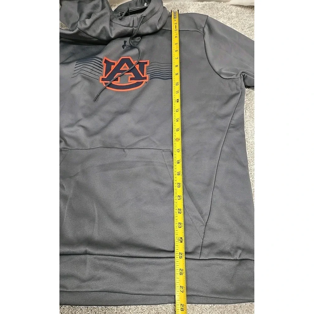 Under Armour AU Auburn Tigers  Pullover Hoodie Sweatshirt Gray‎ Men's Size L NWT